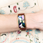 Браслет Fiore Luna на коричневом кожаном ремешке CB13600-19