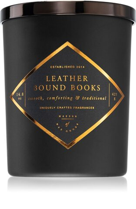 Makers of Wax Goods Leather Bound Books - ароматическая свеча /   421  g  / GTIN 2800011920728
