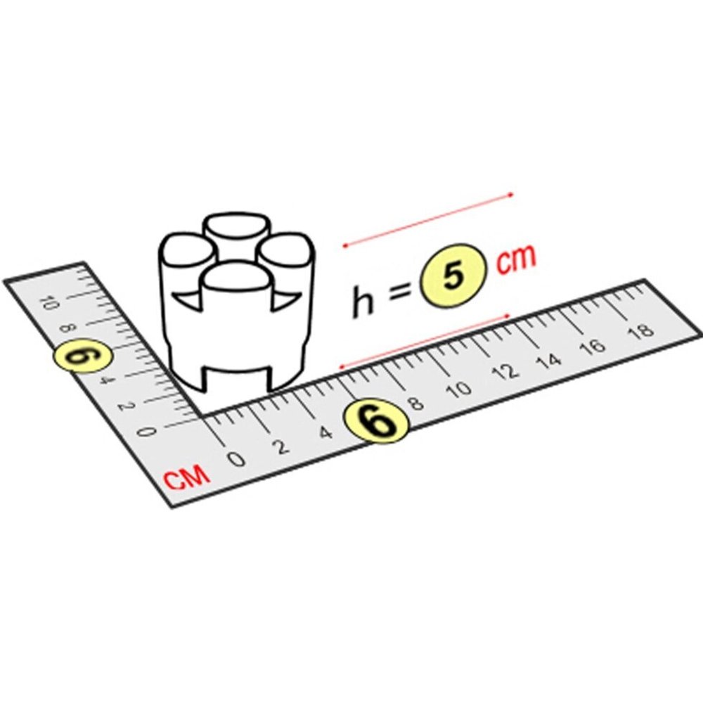 Элемент круговой 6x6x5 см для конструктора 5"