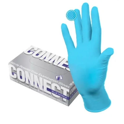 Перчатки латексные смотровые Connect нестерильные неопудренные текстурированные размер М 50 пар