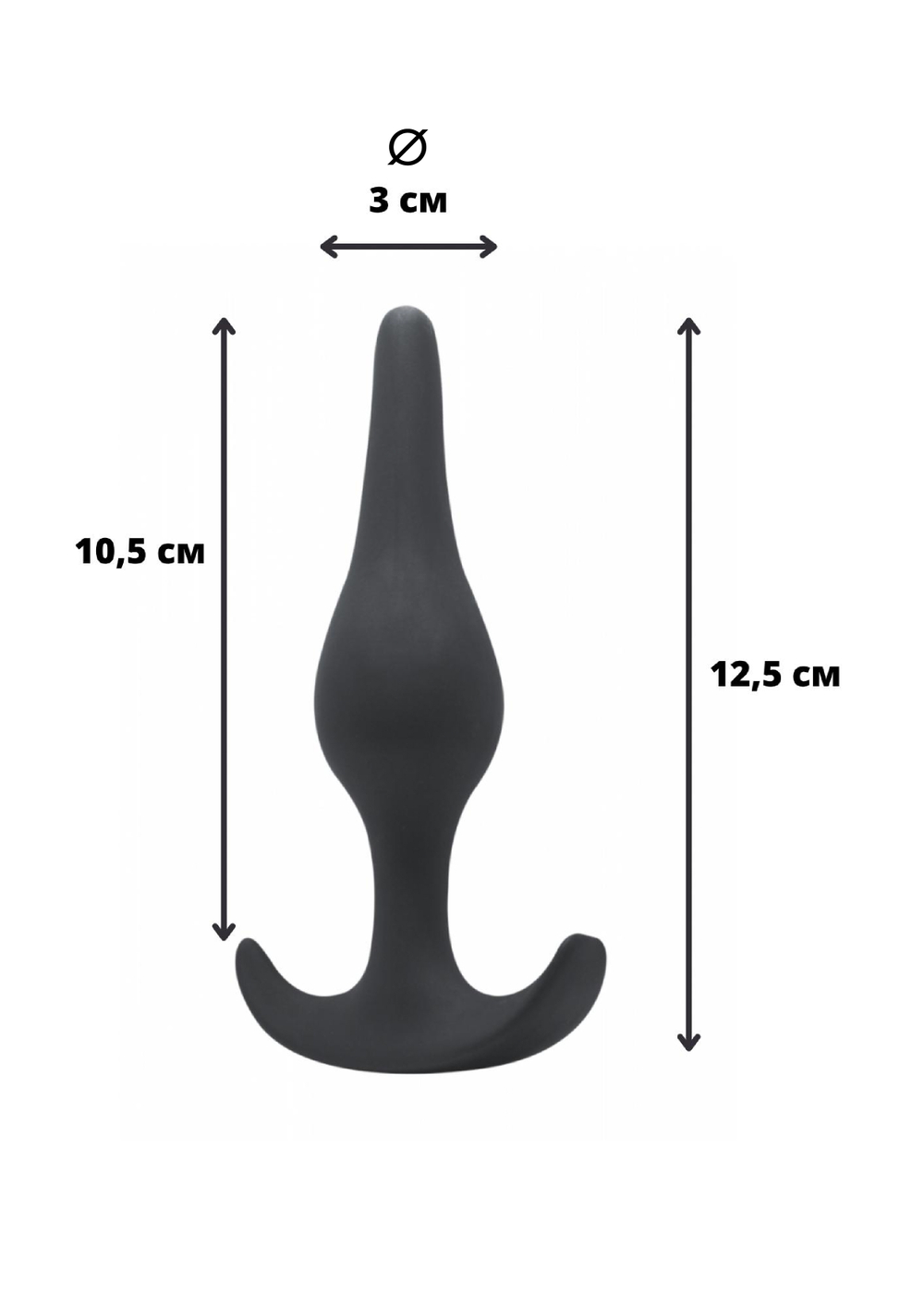 Анальная пробка Spice it up Smooth Black 8008-01lola