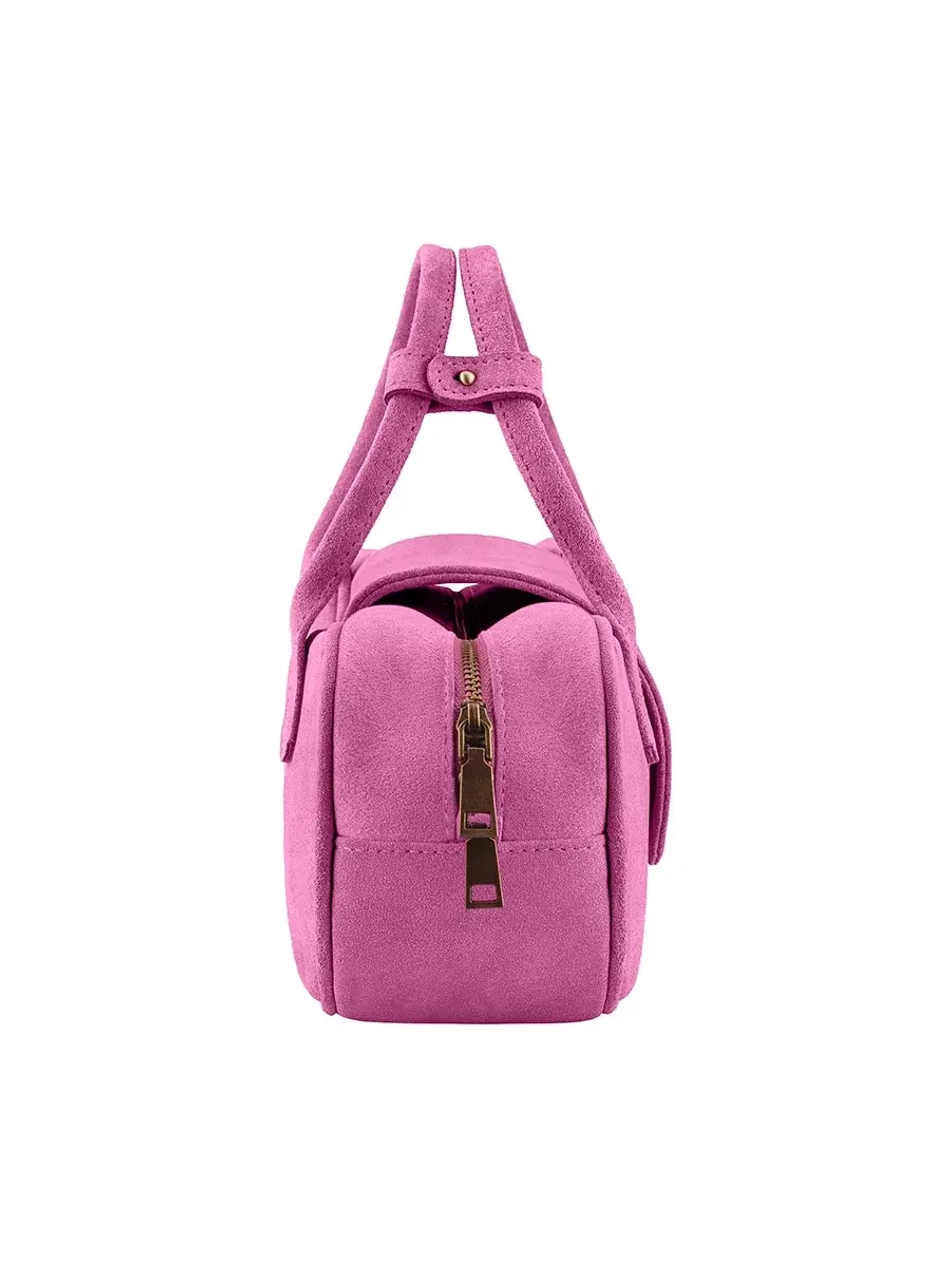 Багет из замши Loaf bag Mini «Pinky»