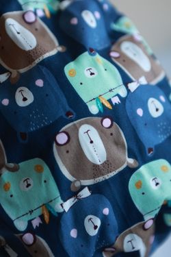 Медицинский колпак (Принт «Медвежата синие»)