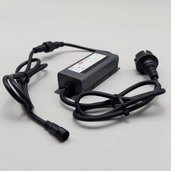 Блок питания электронный 60W. для нитей 24В., до 1000 LED, провод черный Каучук, IP65, LTC (DM-60F-24V)