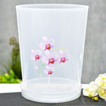 Горшок для орхидеи Декор 3,5л с поддоном (прозрачный)