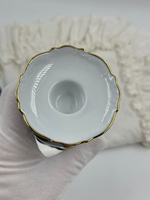 Подсвечник кобальтовый с золотыми розами