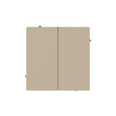 Выключатель двухклавишный, KANT, ванильный марципан