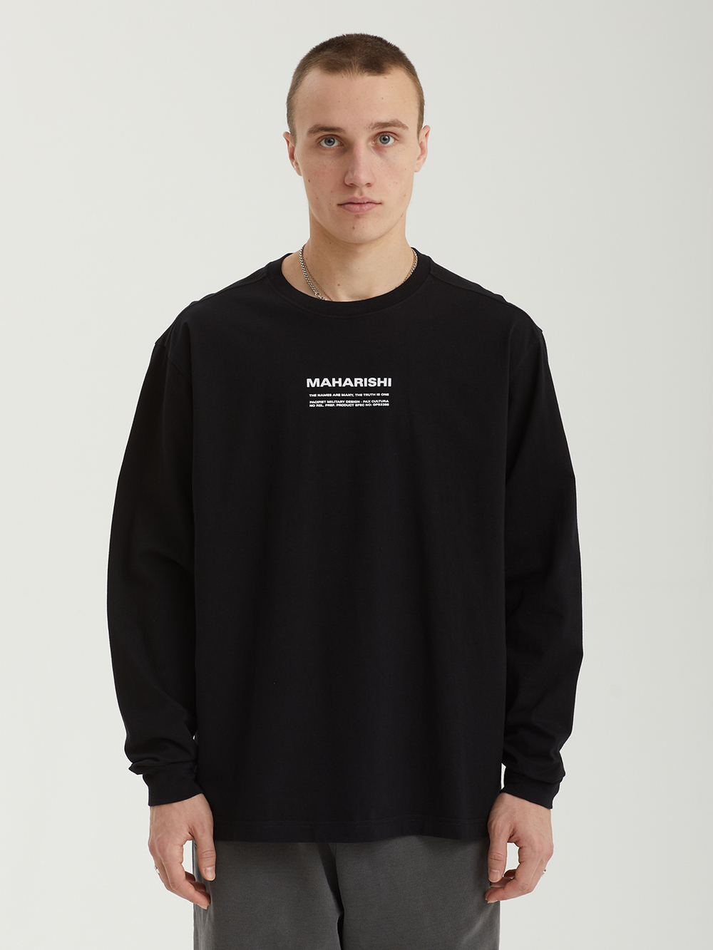 Мужской Лонгслив Maha Cranes Industrial Crane Letters Print