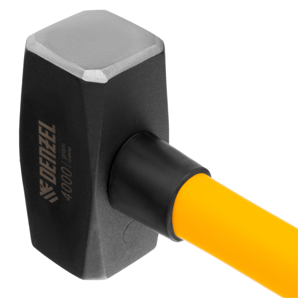 Кувалда 4000 г, кованая, фибергласовая рукоятка c TPR покрытием, 880 мм Denzel