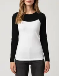 Лонгслив женский QOZA, белый, р. xs-l