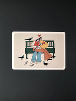 На скамейке