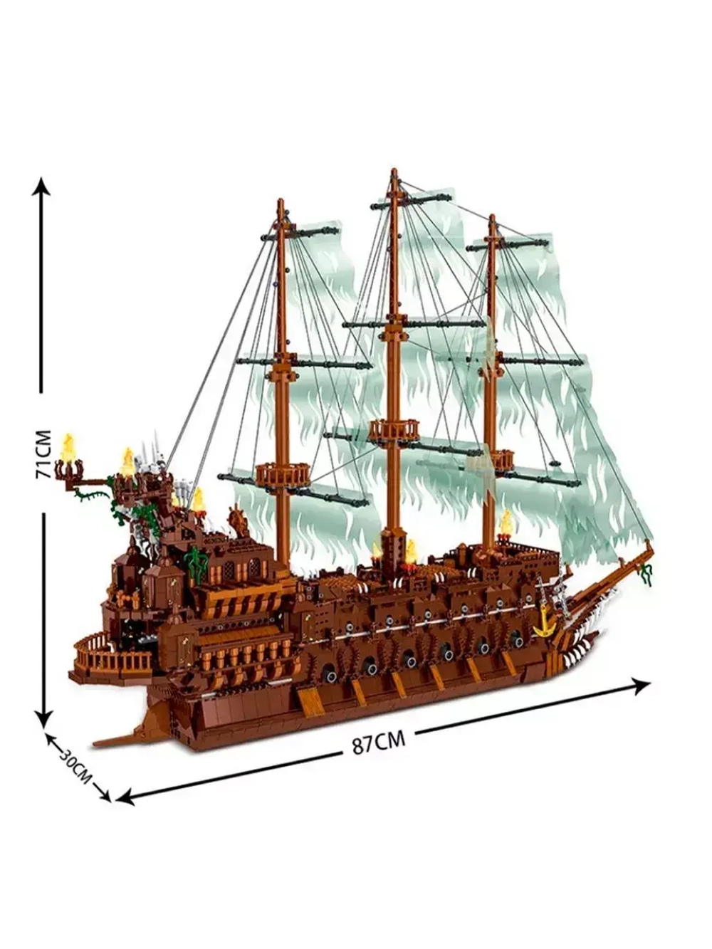 Конструктор Пираты Летучий Голландец 3658 деталей
