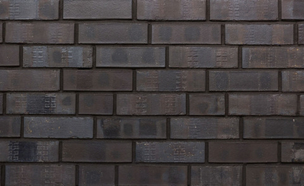 Westerwalder Klinker WK85KS Eisenschmelz- Schwarzbraun Kohle Spezial, Klinker Brick 240x71x15 - Фактурная фасадная плитка с углём