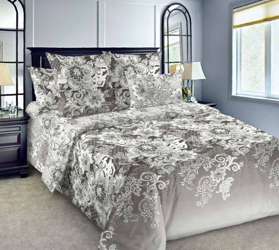 Полуторный комплект постельного белья Ворожея поплин