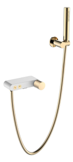Boheme Смеситель STICK для ванны WHITE TOUCH GOLD
