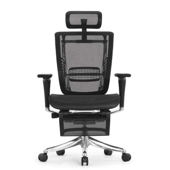 Кресло EXPERT 2 SPRING RSPM 01 (сидение MAX с поднож, подлокотн 6D(360), сетка чёрн/каркас чёрн)