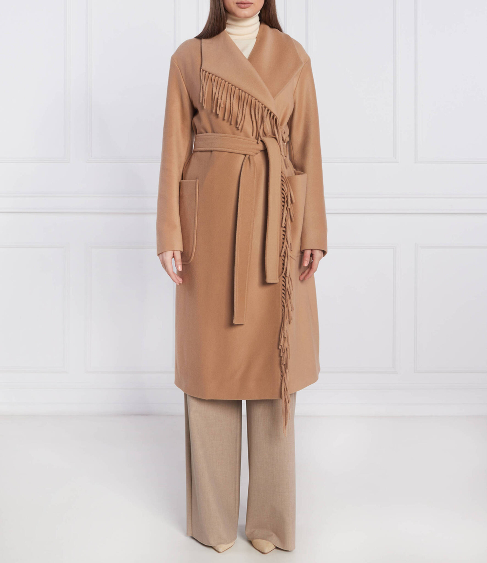 Хлопковое пальто coreo BOSS BLACK - светло-коричневый(50476842)