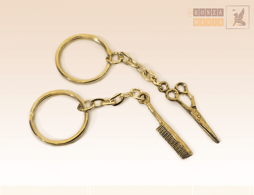 брелок Ножницы и расческа