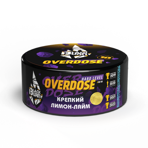 М. Табак для кальяна BlackBurn Overdose (Лимон, лайм), 100 гр.