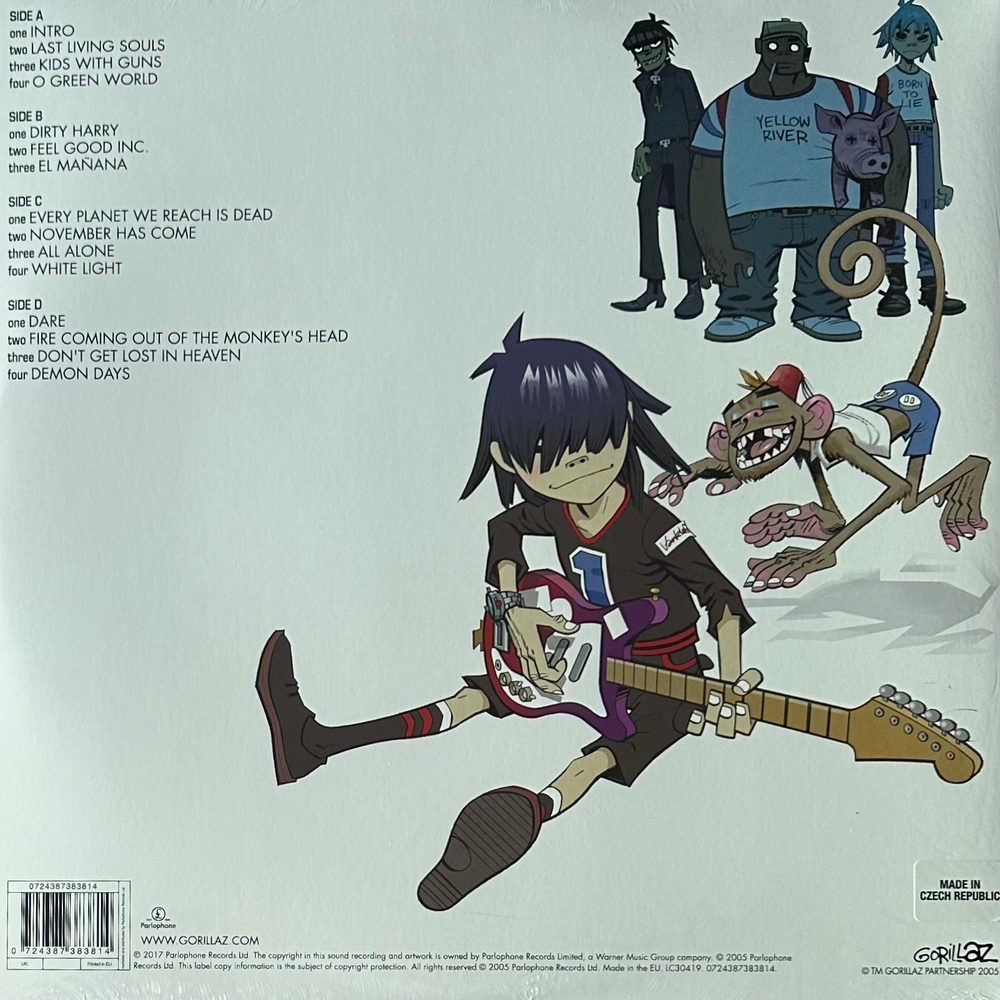 Gorillaz ‎– Demon Days 2LP (Чехия 2018г.)