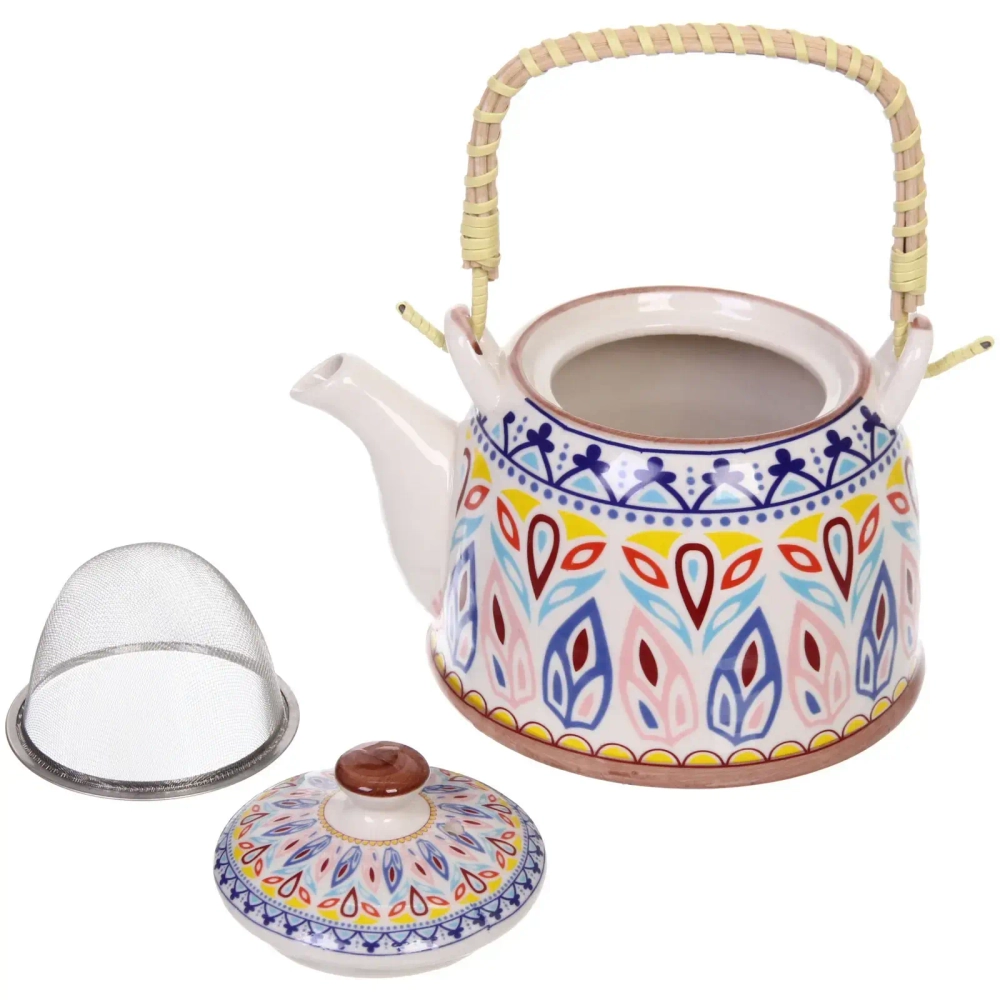 Чайник заварочный керамический 700мл с ситом «Весеннее настроение»