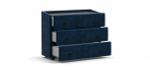 Комод Босс Классик велюр Монолит синий, Вяз каменный(последний экземпляр)