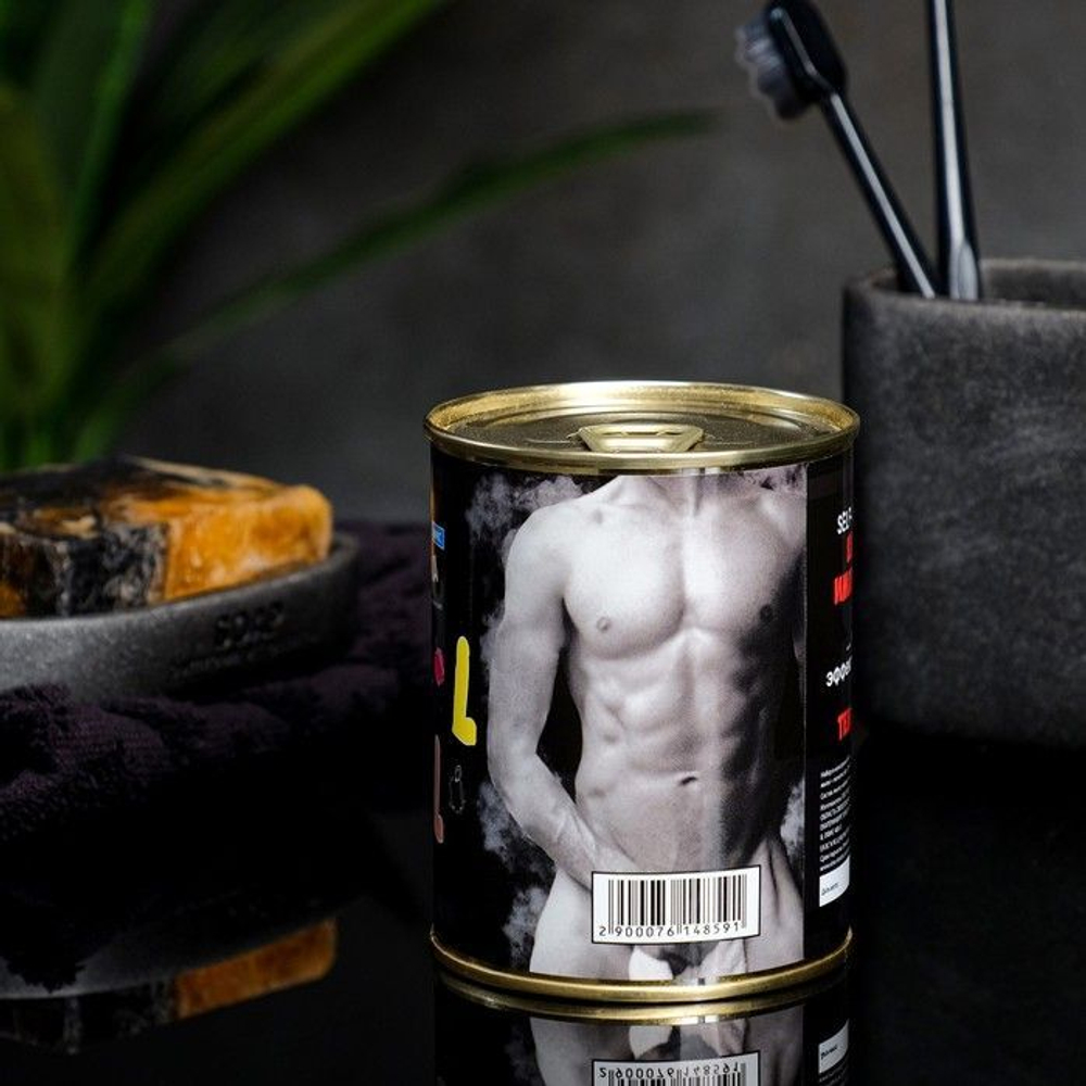 Набор в консервной банке Сюрприз : мыло и мочалка (Цвет: разноцветный)