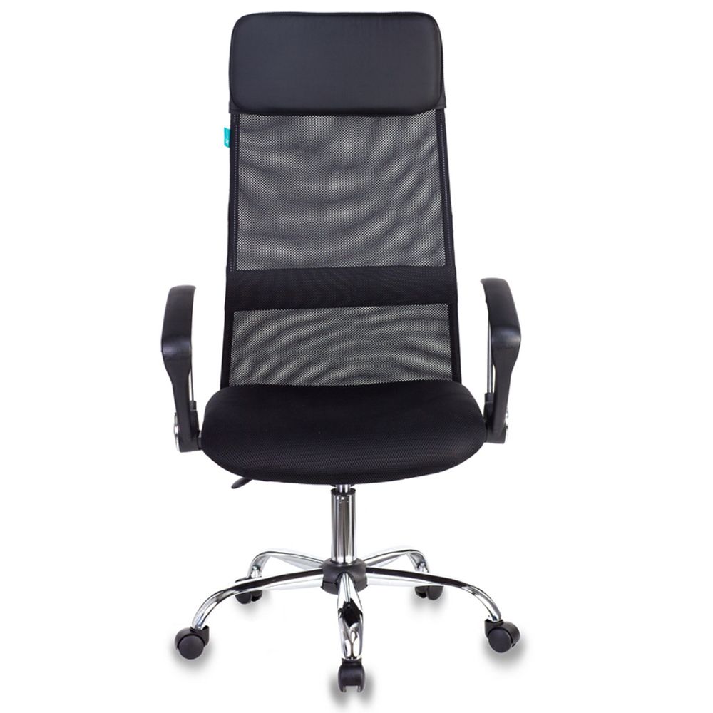 Кресло руководителя Бюрократ KB-6N/SL/B/TW-11 черный TW-01 TW-11 сетка крестовина хром