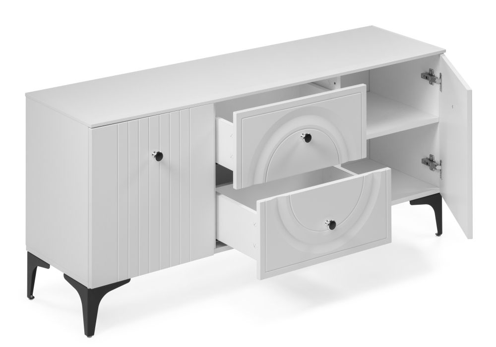 ТВ-тумба Вестра белый шагрень