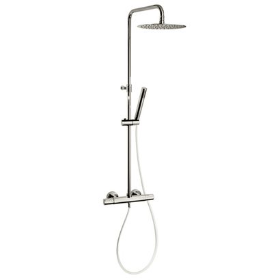 Душевая термостатическая система без излива с регулировкой высоты TZAR 345402RM250NC никель