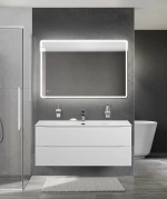 Тумба с раковиной BelBagno MARINO-CER-N-1200-2C-SO-BO-P Bianco Opaco