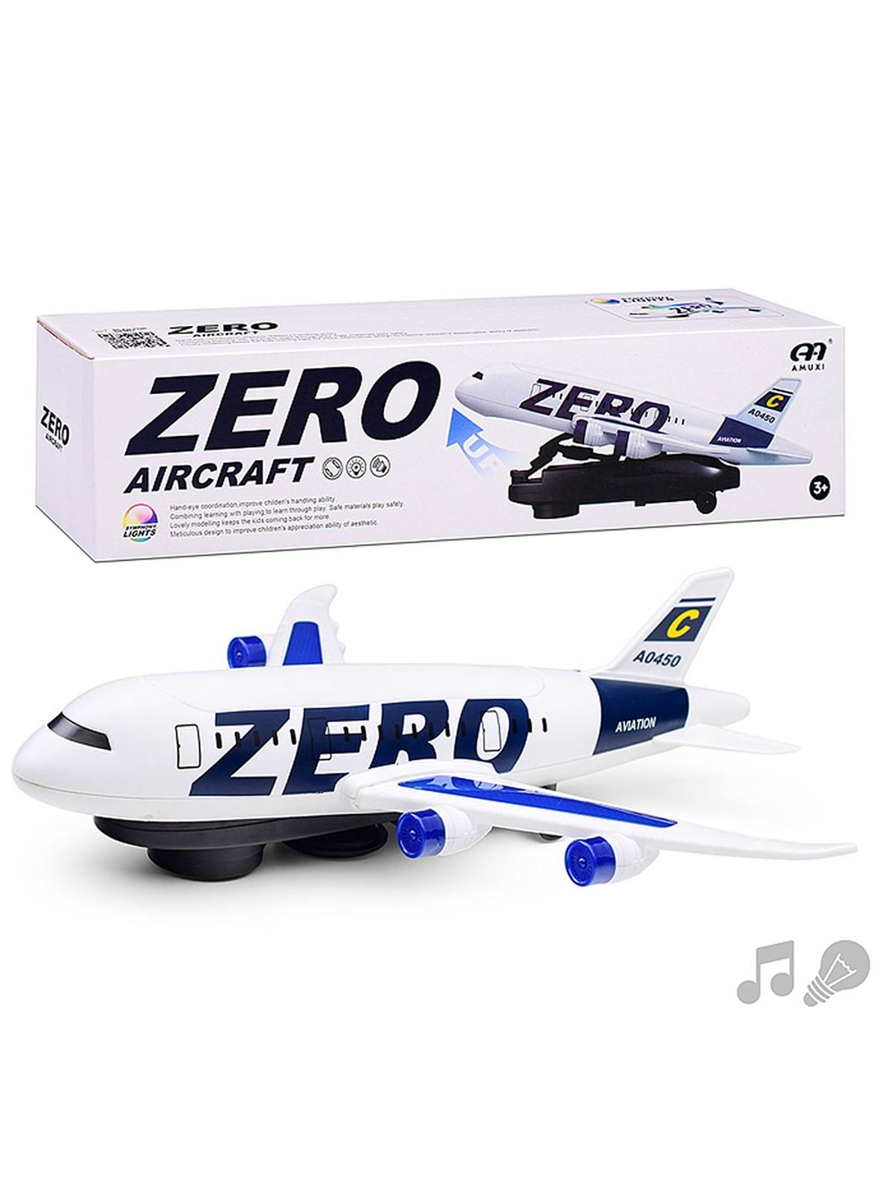 Игрушка Самолет Лайнер со звуком и светом (R04)