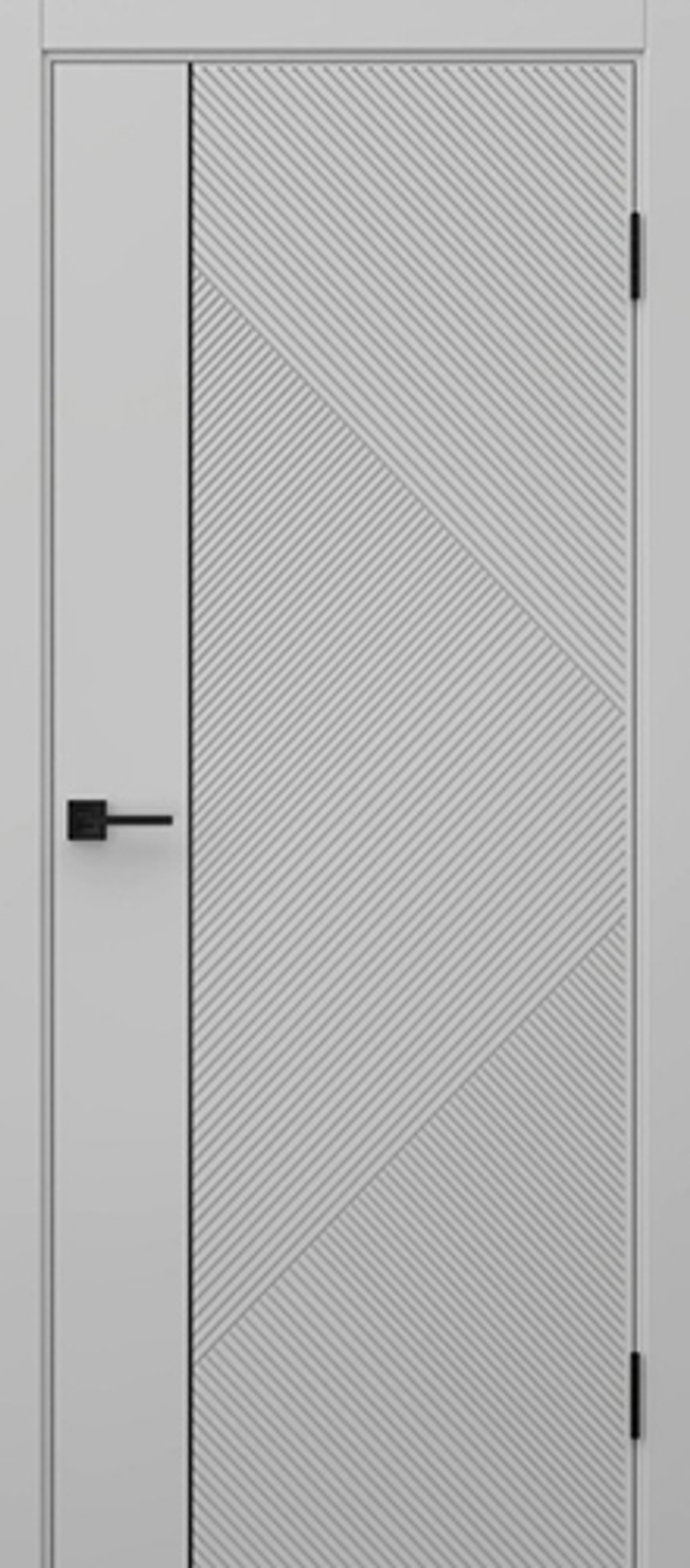 Межкомнатная дверь House Doors Соло 4 (молдинг черный) RAL 7047