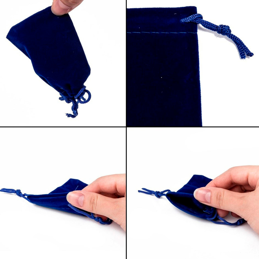 Мешочек синего цвета для упаковки подарков