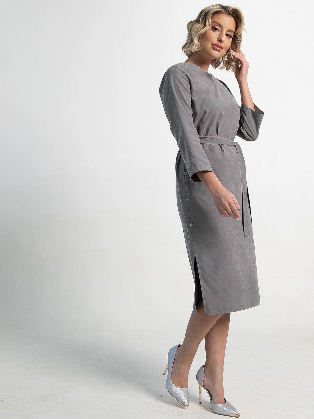 Платье Клодин (серое) П15178-4М LT Collection