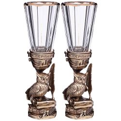 НАБОР ИЗ 2-Х ЛАФИТНИКОВ ДЛЯ ВОДКИ "МУДРОМУ РУКОВОДИТЕЛЮ" 50 МЛ