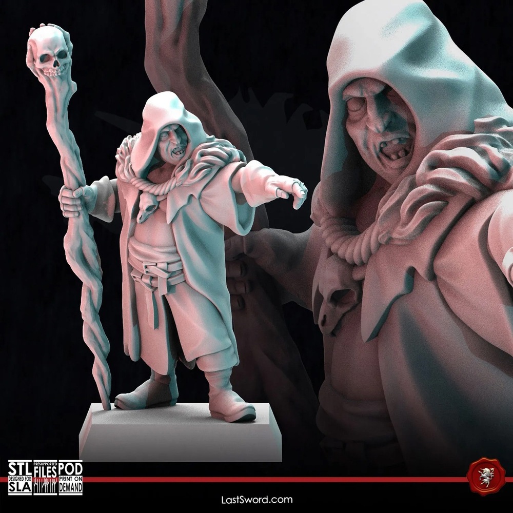 Миниатюра Warhammer Strigoi Court Necromancer