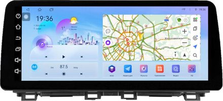 Магнитола для Mazda CX-4 2016-2024 (ШГУ цветной, рамка LUX) - FarCar монитор 12.3" 2K QLED на Android 14, TS10, CarPlay, 4G SIM-слот