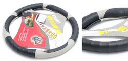 Чехол руля кожа 10000200-М LIGHT grey/Blk (0809) KING 10000200-М LIGHT grey/Blk (0809)