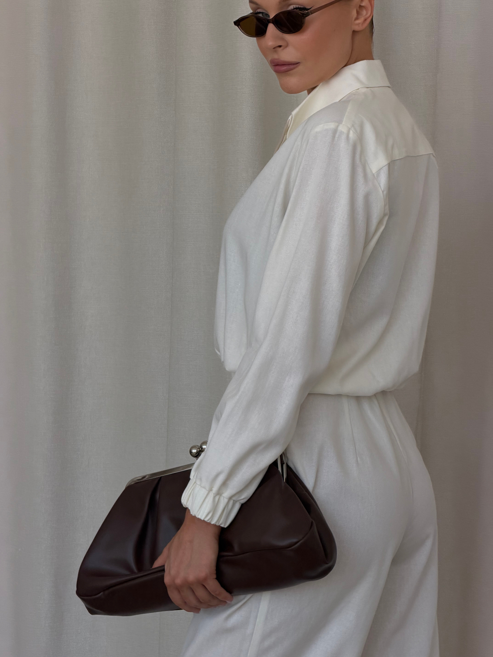 Бомбер LINEN beige