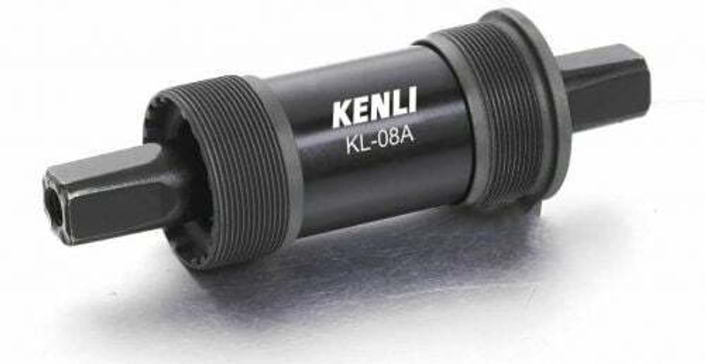 Каретка-картридж KENLI KL-08A, промподшипники, чашки стальные, SQR, 68 мм, 116 мм (RBSKL08A0003)