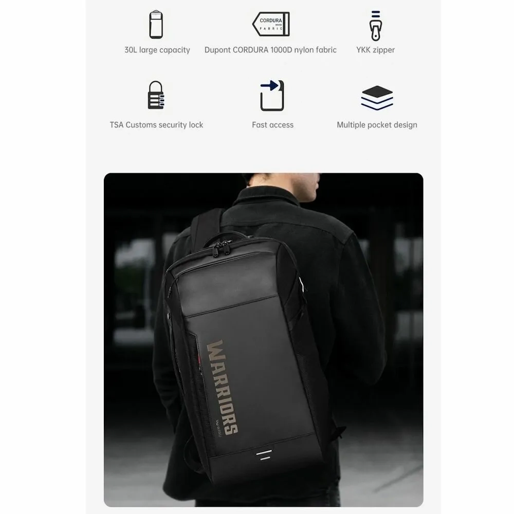 Многофункциональный рюкзак WIWU Warrior Backpack Pro Max из нейлона CORDURA 1000D