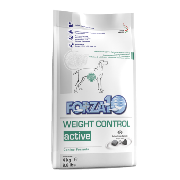 Сухой диетический корм Forza10 Weight Control Active для собак с избыточным весом нарушением метаболизма жиров и углеводов