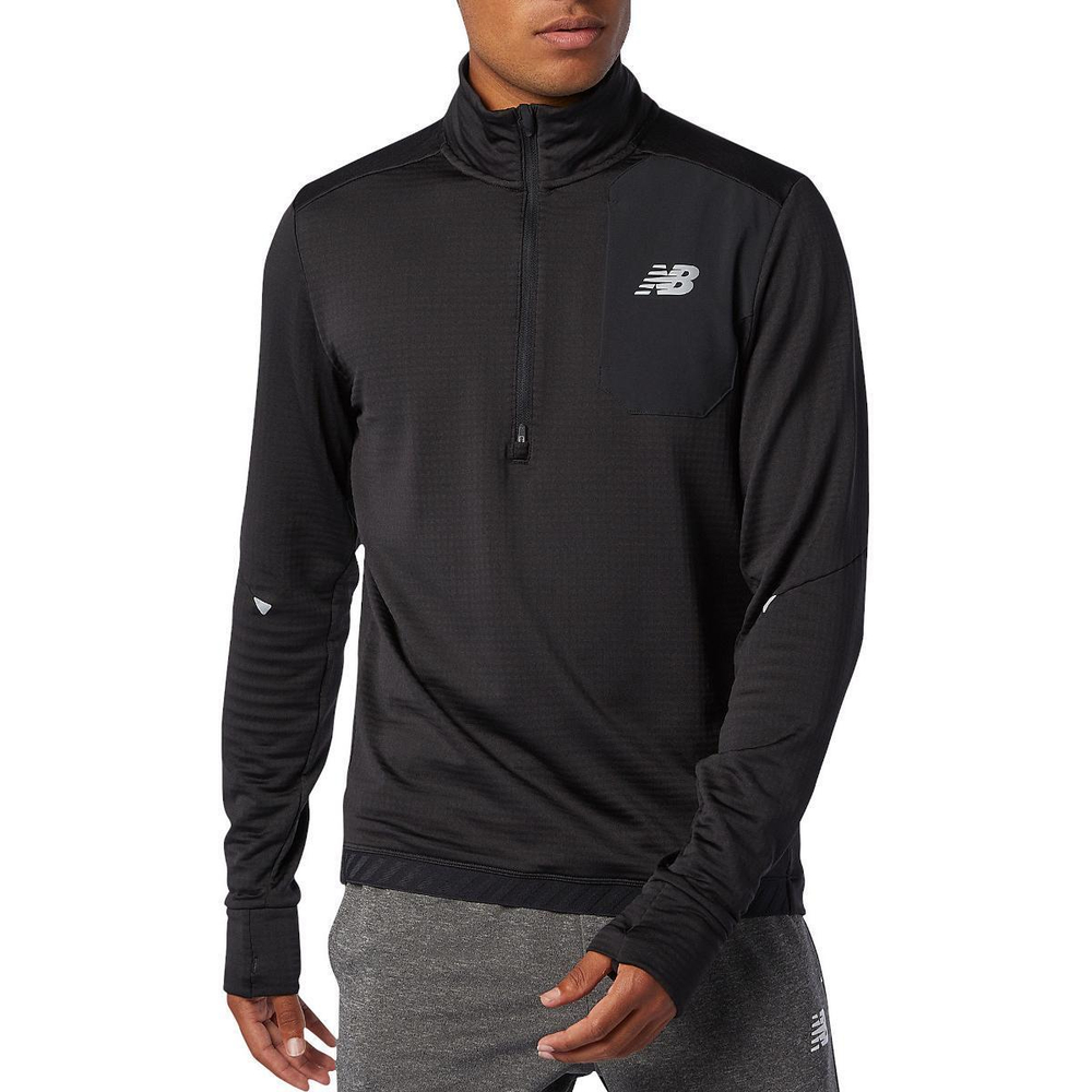 Толстовка New Balance Run Grid Back, MT03255-BK