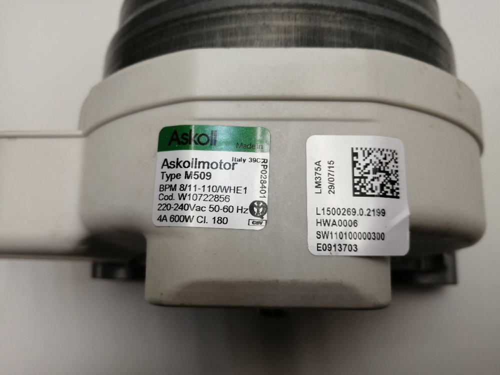 WTLS61200 кт118 Двигатель для стиральной машины Whirlpool WTLS61200 б/у
