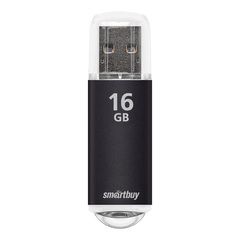 Флешка 16 GB USB 2.0 SmartBuy V-Cut (Черный)