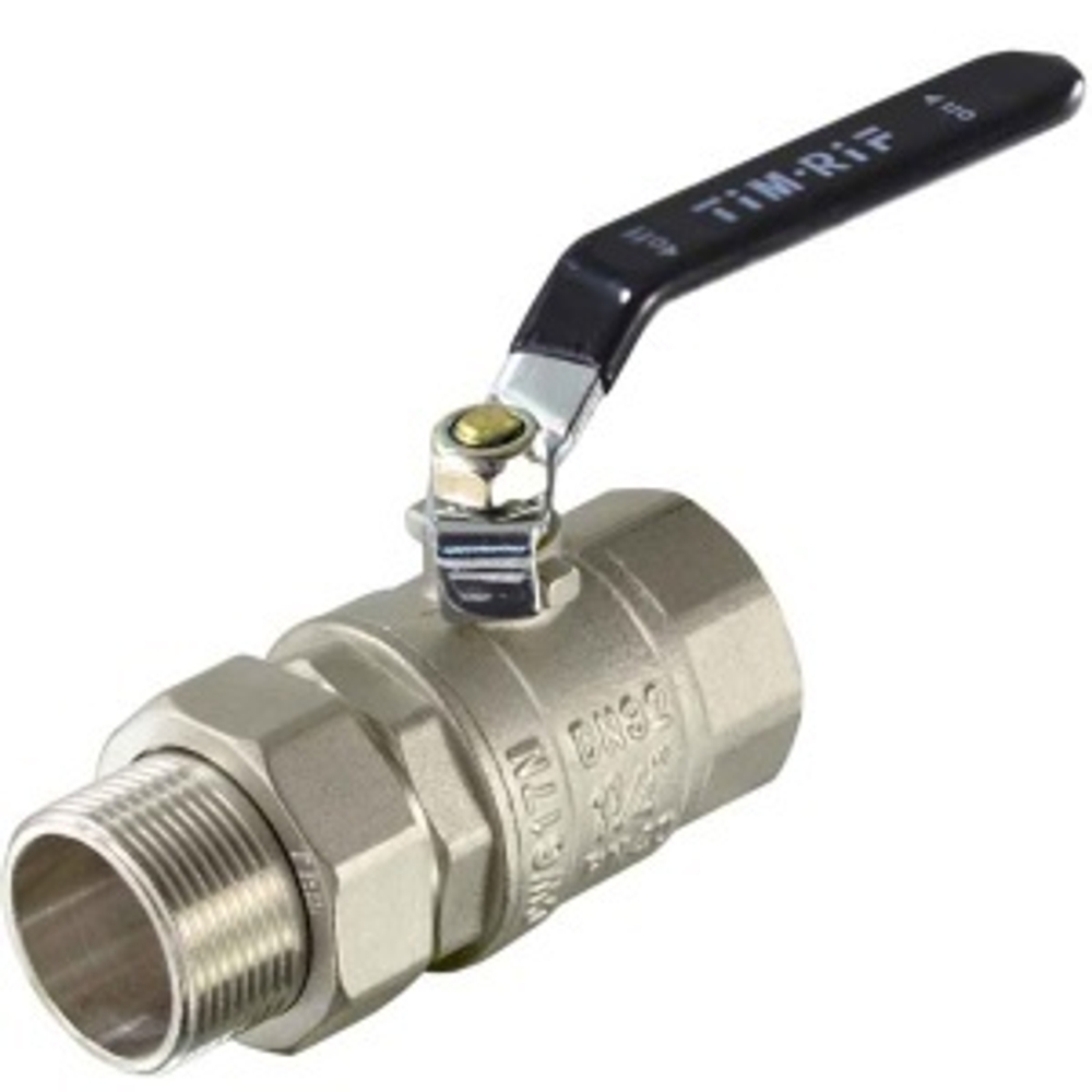 Кран   шаровой НИКЕЛ. 2" Г/Ш (P) (TIM) 2/8