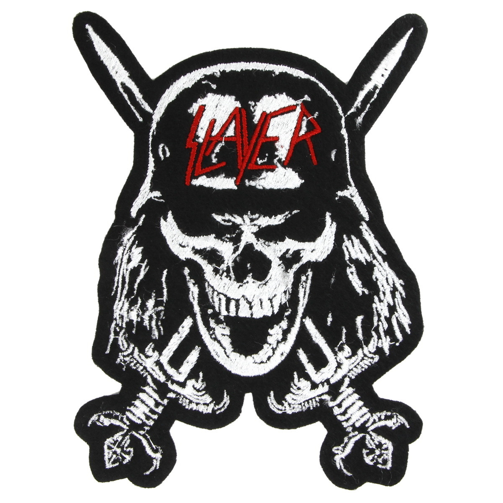 Нашивка с вышивкой группы Slayer
