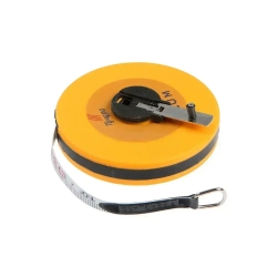 Лента мерная геодезическая Тундра, фиберглассовая, закрытый корпус, 20 м х 13 мм