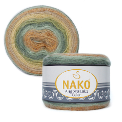 Пряжа Angora Luks Color, 150г, 810м, 80%акрил,15%шерсть, 5%мохер (цена за 1шт)